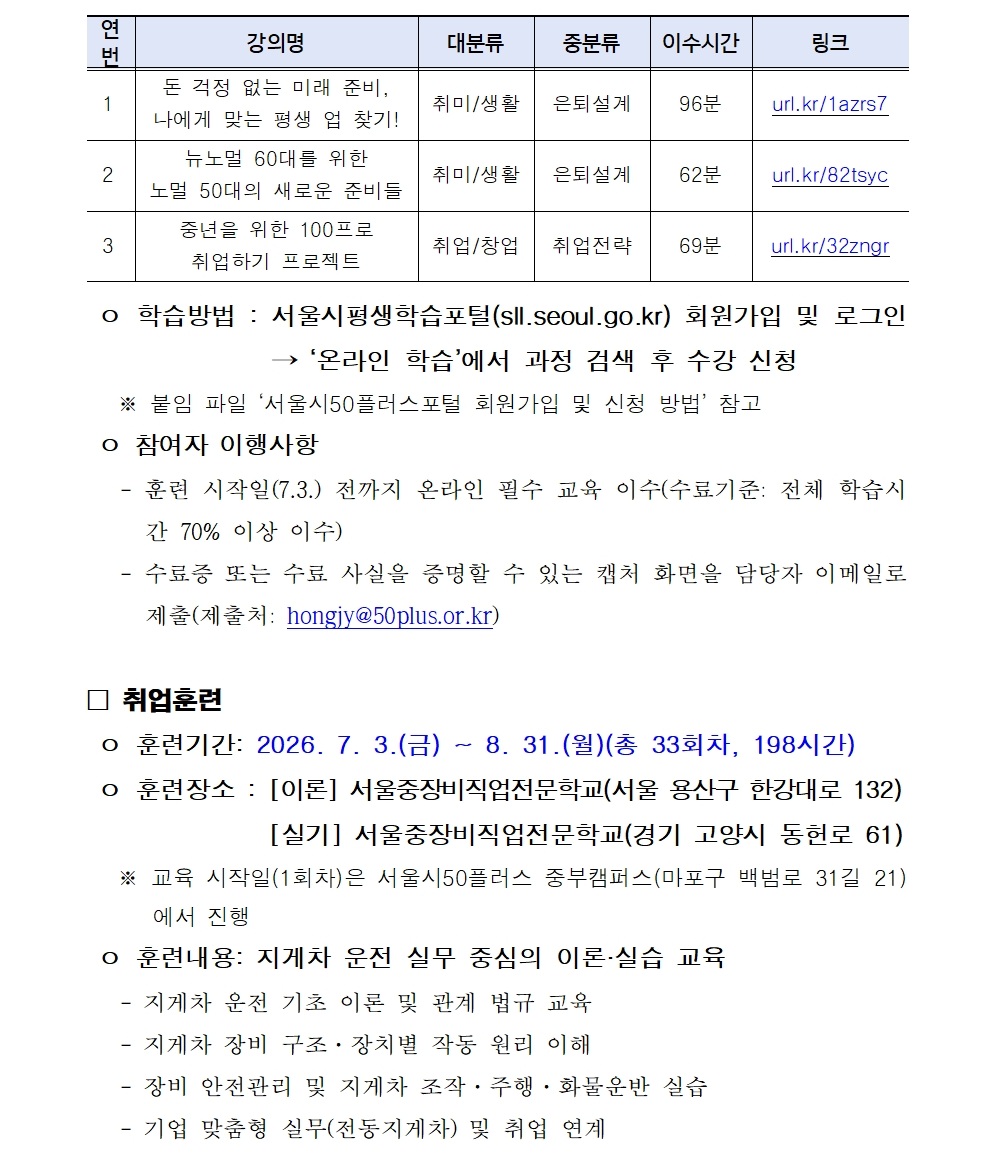 취업훈련 정규반 법률사무원 취업 실무과정 참여자 본모집 결과 공고 게시